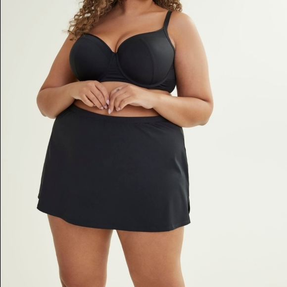 Penningtons Swim Skirt Bikini Bottoms Black Brief Swimsuit Plus Size 6X - Picture 9 of 9